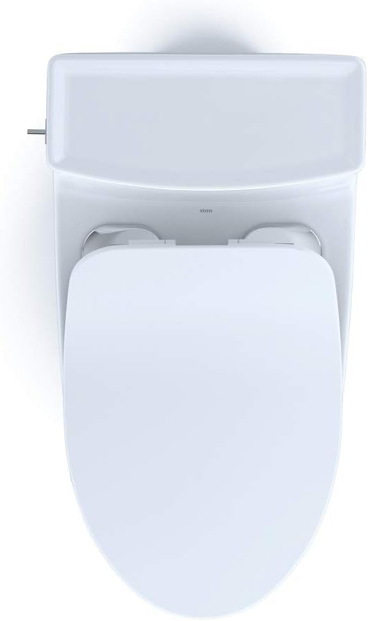 TOTO® Legato® One-Piece Elongated 1.28 GPF Toilet with CEFIONTECT® and SoftClose® Seat, WASHLET®+ Ready, Cotton White - MS624234CEFG#01