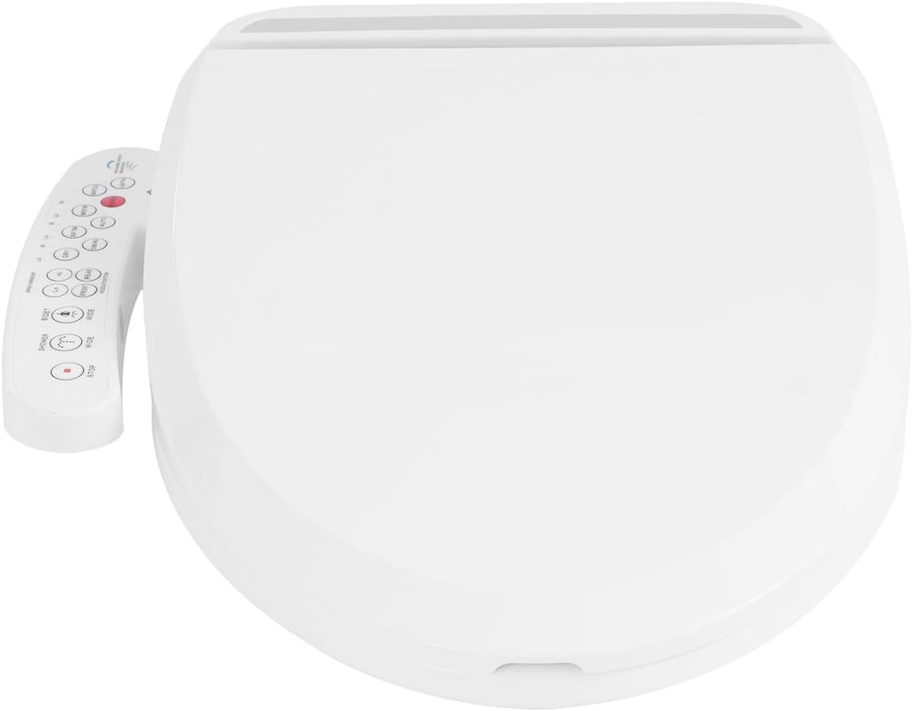 Bidet Toilet Seat, Electric Heated Toilet Seat with 2 Nozzle & Air Dryer & Heated Seat, Smart Bidet Warmer, Adjustable Temperature, Automatic Cleaning, Vibrating Flush, Easy-Install