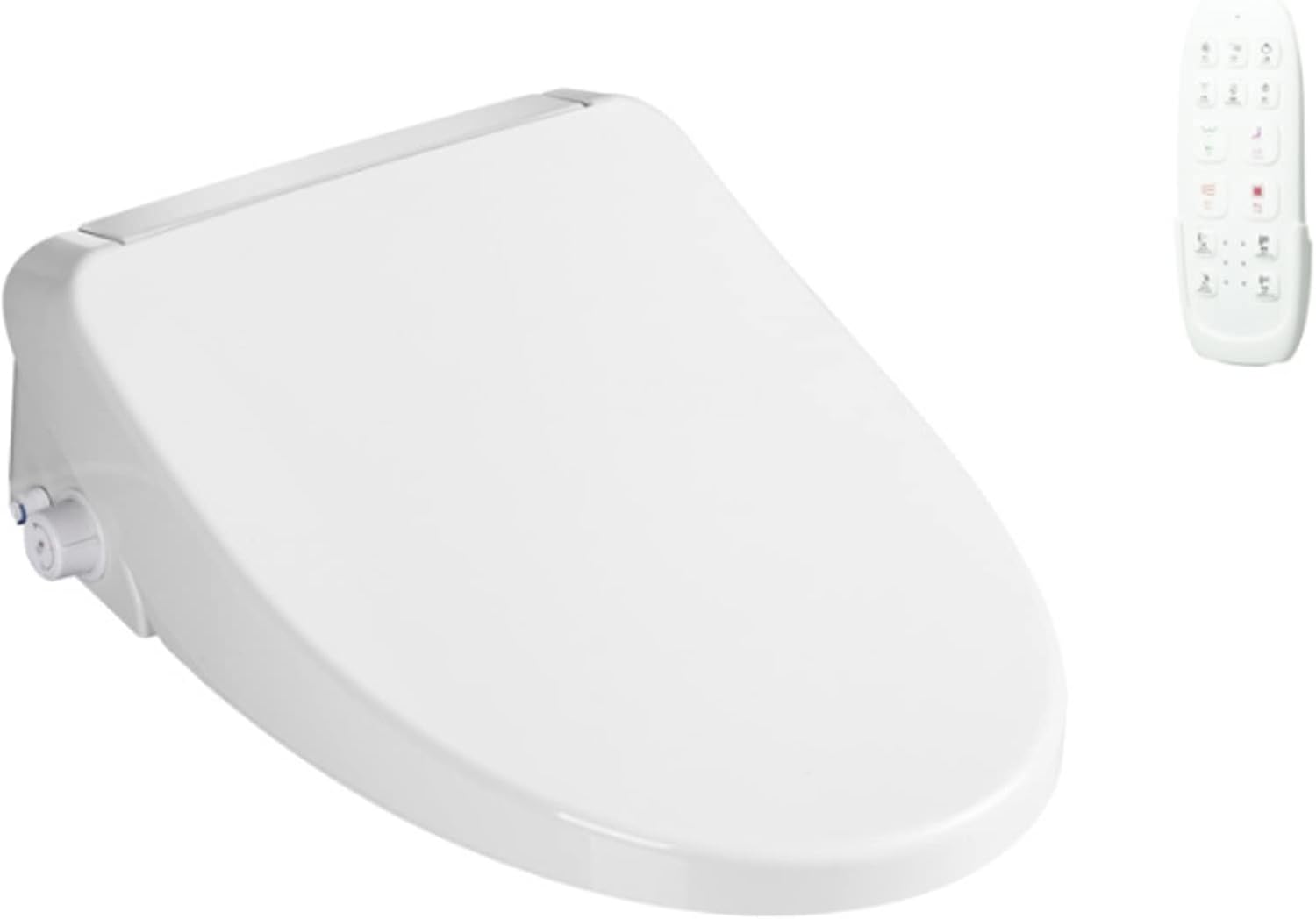 Electronic Bidet Toilet Seat Elongated Smart Heated Toilet Seat, Temperature Controlled Wash, Warm Air Dryer, Smart Touch Panel, Adjustable Warm Water Function, LON004MKJ