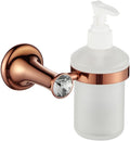Coat Hook Bathroom Hooks Rose Gold Bathroom Accessories Brass Wall Mounted Toilet Brush Paper Towel Holder Rack Glass Shelf Bath Hardware Set.,Robe Hook(Color:Soap Dispenser)