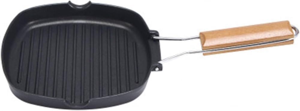 Steak FryinNon-Stick Griddle Pan for Gas Square Grill Pan Cast Iron Square Grill Pan/Fat-Free Fryer Griddle Pans Non-Stick Fryin Stone Fryin Frying pan-28cm(20cm)