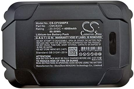 20v Compatible with Battery Craftsman CMCB204, CMCB204-2, CMCB205 16GA Straight Finish Nailer, 18GA Brad Nailer, 20V Adjustable Straight String, CMCBL0100, CMCBL0100B