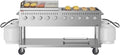 Pemberly Row 72' Outdoor Propane Gas Grill with 10 Burners and 36' Griddle – Commercial Stainless Steel BBQ Grill