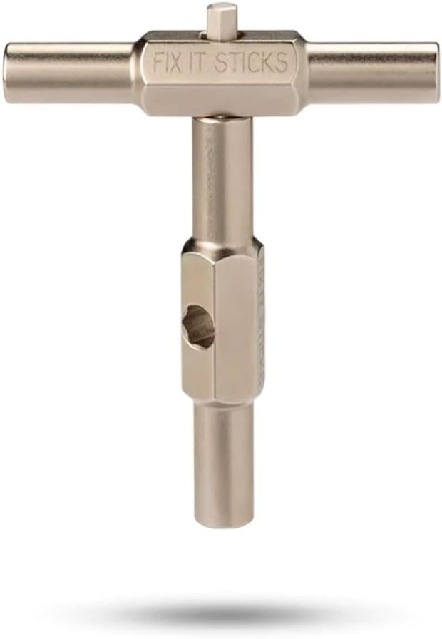 Fix It Sticks Ratcheting Multi-Tool - EDC Set with Ratcheting Locking Hex T-Way Wrench, Mini Pry Bar and 15 Bits Included