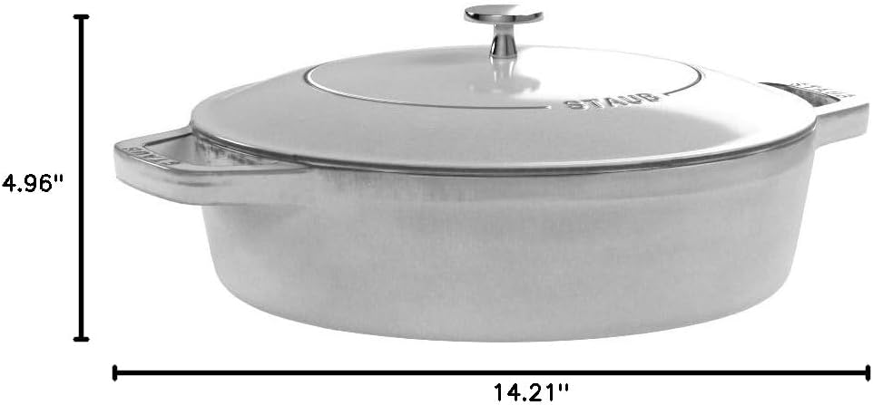 STAUB Cast Iron Chistera, Graphite-Grey, 28 cm