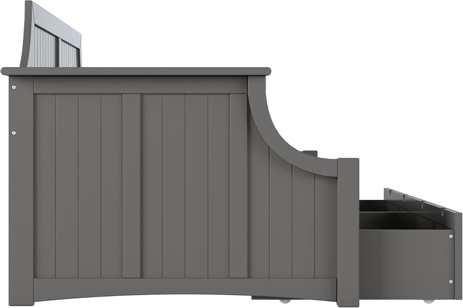 AFI Cambridge Twin Wood Daybed with Set of 2 Drawers in Grey