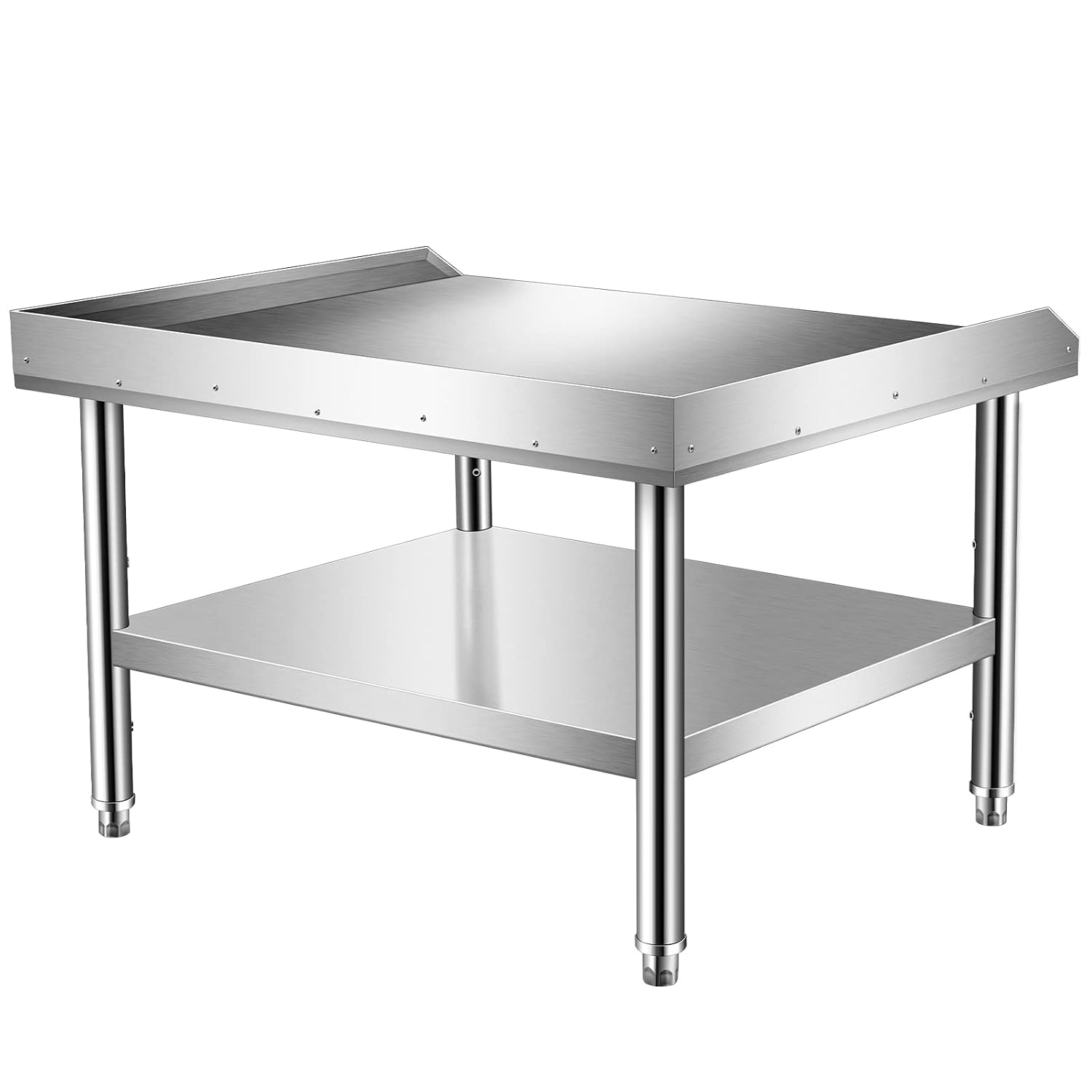 NSF 16-Gauge Stainless Steel Equipment Stand Grill Table with Undershelf for Commercial Restaurant Kitchen,36x30x24'