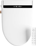 Elongated Smart Bidet Toilet Seat – Heated Seat, Instant Ceramic Water Heating, Warm Air Dryer, Wireless Remote, Self-Cleaning Nozzle, LED Display & Soft Night Light