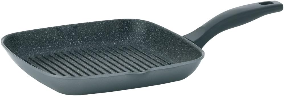 Kela Square Griddle pan Stoneline 28x28cm of Aluminium, Cast, Black, 28 x 28 x 4 cm