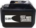 18V Li-ion Battery Compatible with LXT BL1860B BL1850B Replacement for BL1830B BL1840B LXT400 Cordless Circular Saw Angle Grinder & Blower High Capacity(1PCS-12.0Ah)