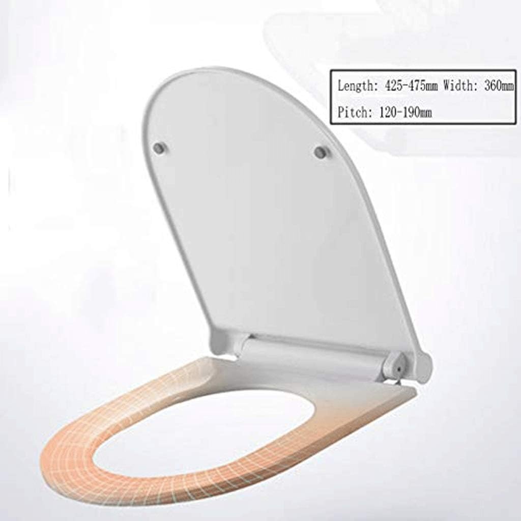 Toilet lid-Slim Zero-Non Electric Bidet Seat for Toilet, Dual Nozzle, Nightlight, White (Size : U Type) (U Type)