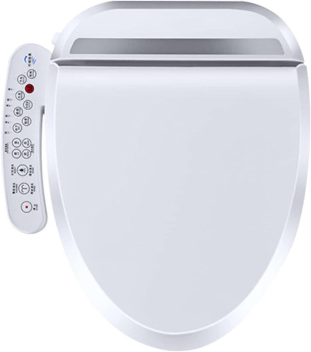 Electronic Bidet Toilet Seat Elongated Smart Heated Toilet Seat, Temperature Controlled Wash, Warm Air Dryer, Smart Touch Panel, Adjustable Warm Water Function, LON006MKJ