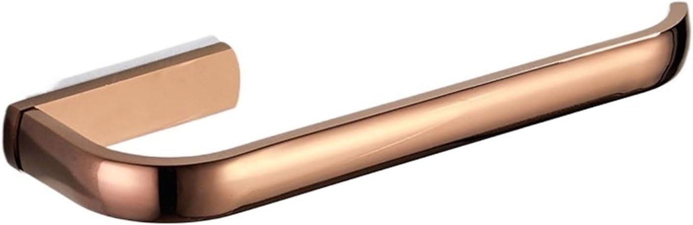Bathroom Hardware Set Rose Gold Brass Robe Hook Towel Rail Rack Bar Tissue Paper Holder Accessories Wall Mount Lzh105(Towel Ring)