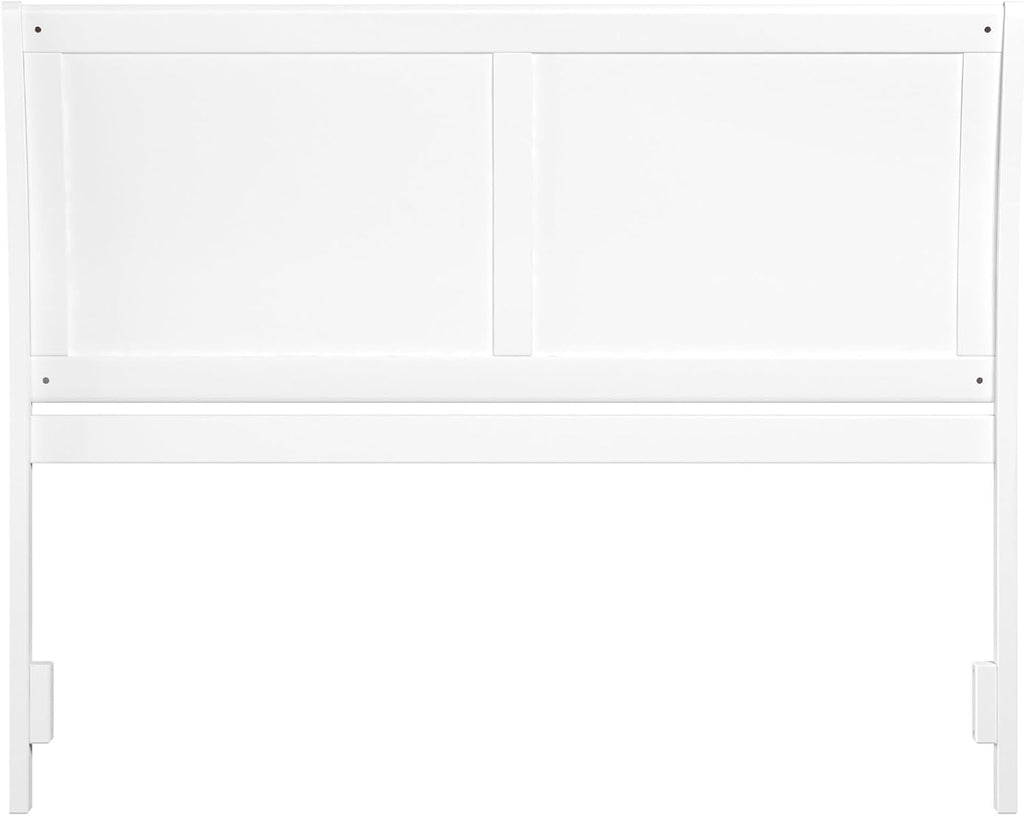 AFI, Portland Queen Sleigh Solid Wood Panel Headboard, White