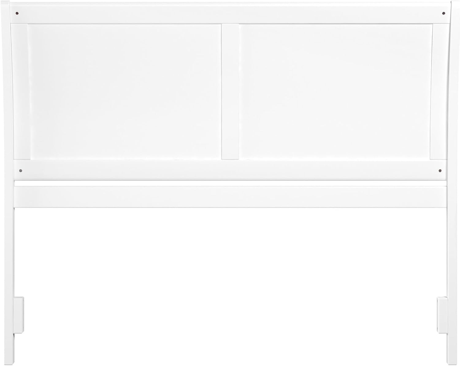 AFI, Portland Queen Sleigh Solid Wood Panel Headboard, White