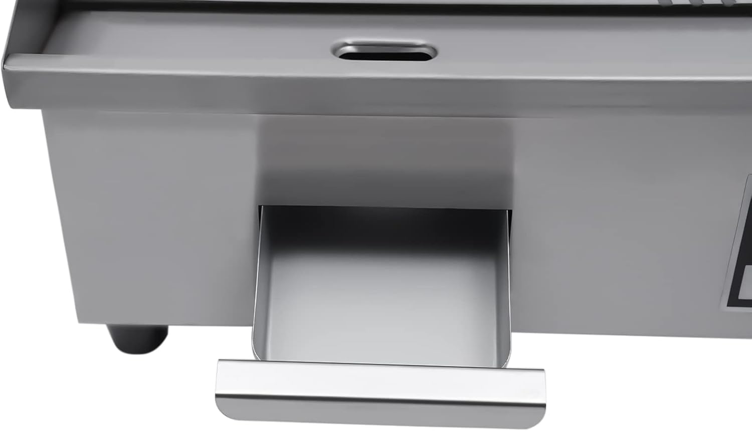 22' Commercial Electric Griddle, 1600W Electric Flat Top Grill, Flat & Fluted Cooking Surface, 122℉-572℉ Adjustable Temperature, Stainless Steel Electric Countertop Griddle for Restaurant