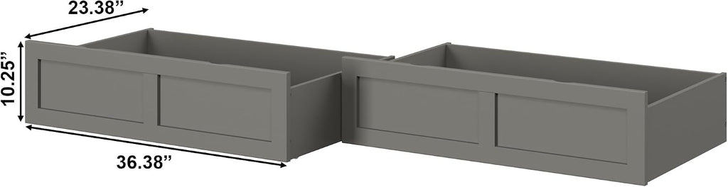 AFI, Bed Drawer Set of 2 Twin/Full, Grey