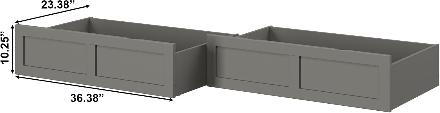 AFI, Bed Drawer Set of 2 Twin/Full, Grey