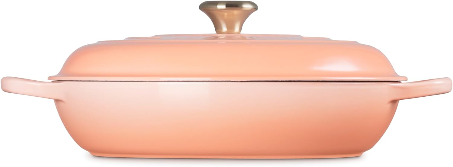 Le Creuset Enameled Cast Iron Signature Braiser, 5qt., Peche