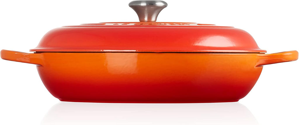 Le Creuset Enameled Cast Iron Signature Braiser, 5 qt, Flame