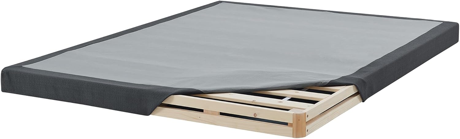 Hercules 4 Inch Low Profile Foundation Mattress Box Spring Replacement, Twin XL