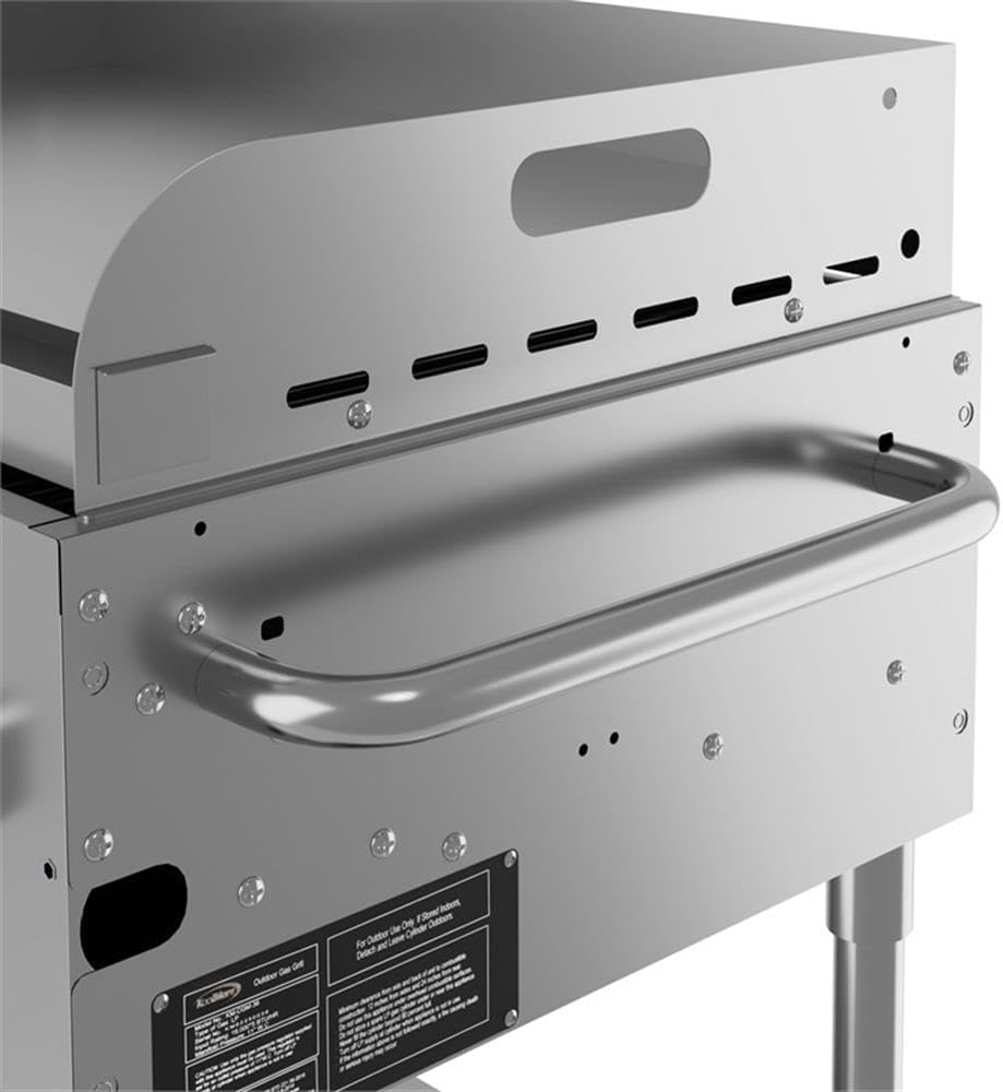 Pemberly Row 72' Stainless Steel Commercial Outdoor Propane Grill – 10 Burners, Dual Griddles, Heavy Duty BBQ Gas Grill