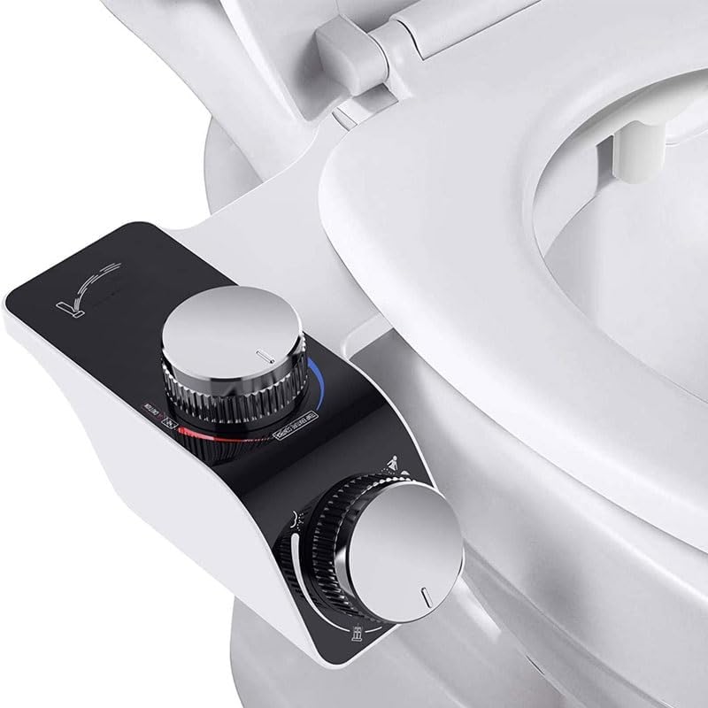 Easy-to-install Bidet Non-electric Smart Toilet Seat Buttocks Flusher Hot Cold Spray