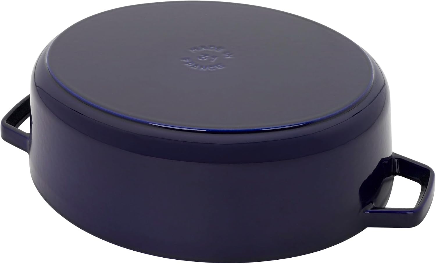 Staub Cast Iron 6.25-qt Shallow Oval Dutch Oven - Dark Blue