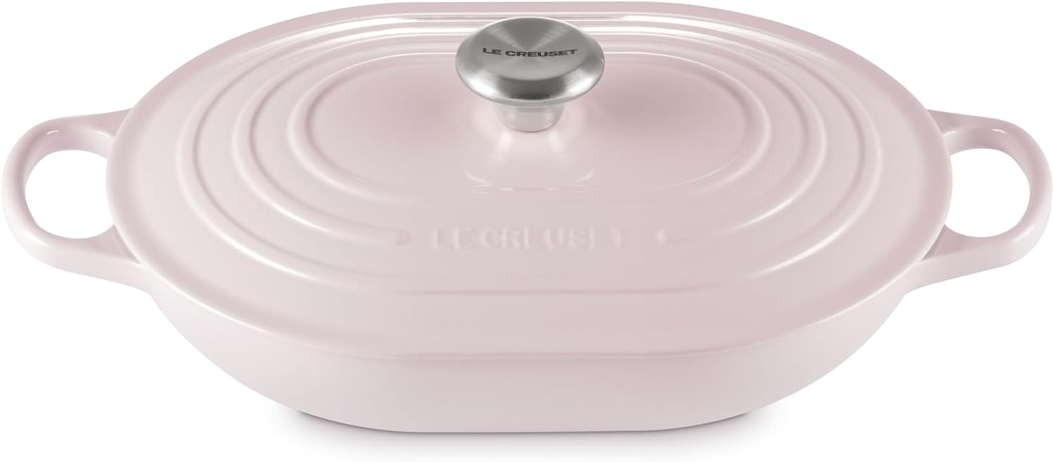Le Creuset Enameled Cast Iron Signature Oval Casserole, 3.75 qt., Shallot
