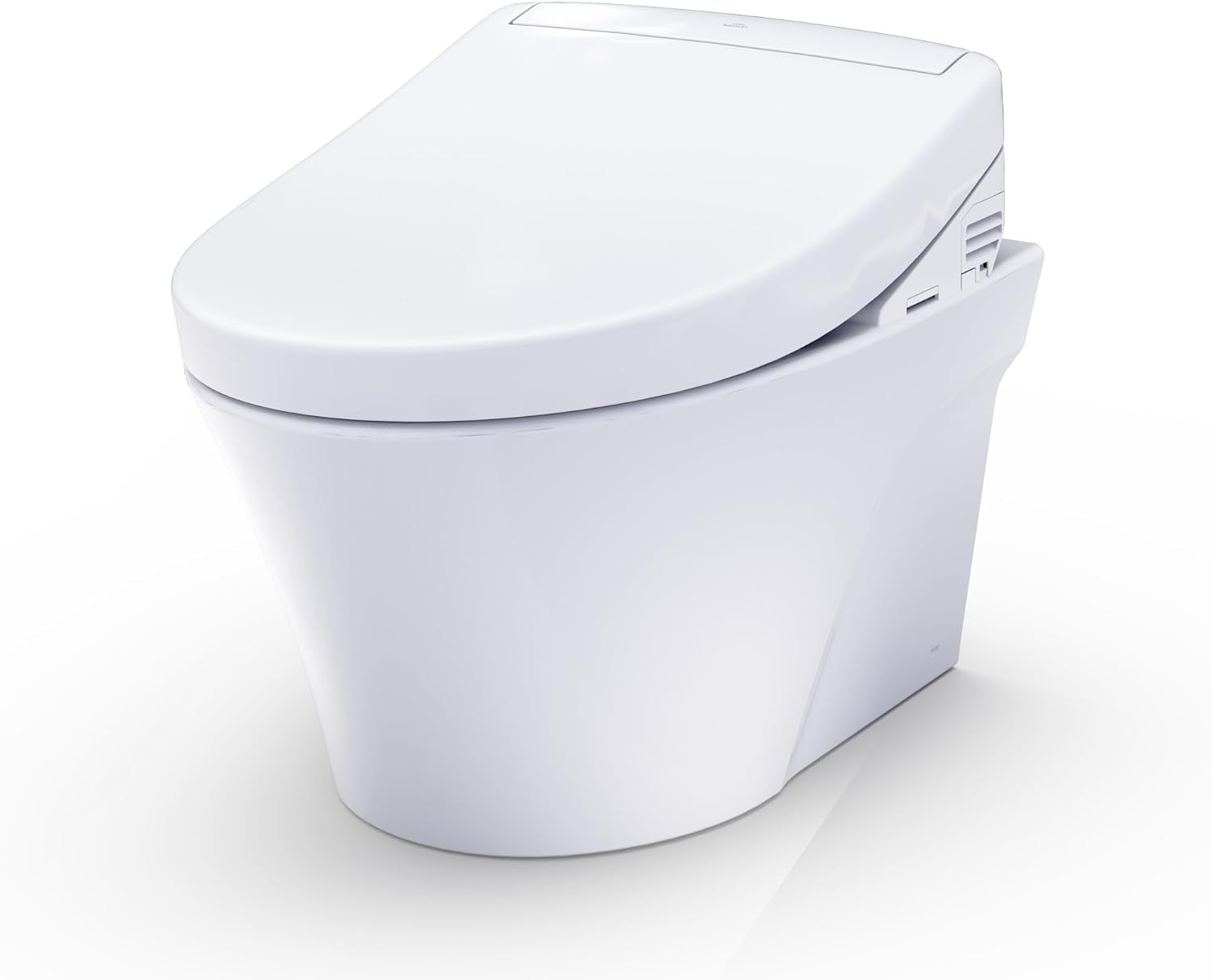 TOTO® WASHLET®+ AP Wall-Hung Elongated Toilet and WASHLET S5 and DuoFit® In-Wall 0.9 and 1.28 GPF Dual-Flush Tank System, Matte Silver - CWT4263446CMFG#MS