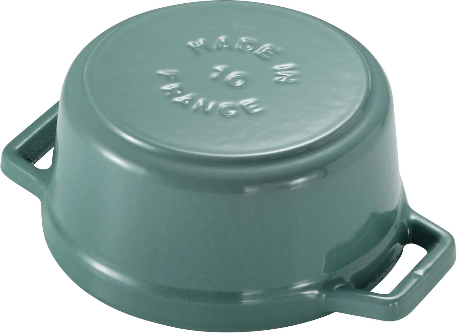 staub La Cocotte Round Z1025-988 Pico Cocotte Round Eucalyptus 5.5 inches (14 cm) Small, Both Handed Casting, Enameled Pot, Induction Compatible, Japanese Authentic Product with Serial Number