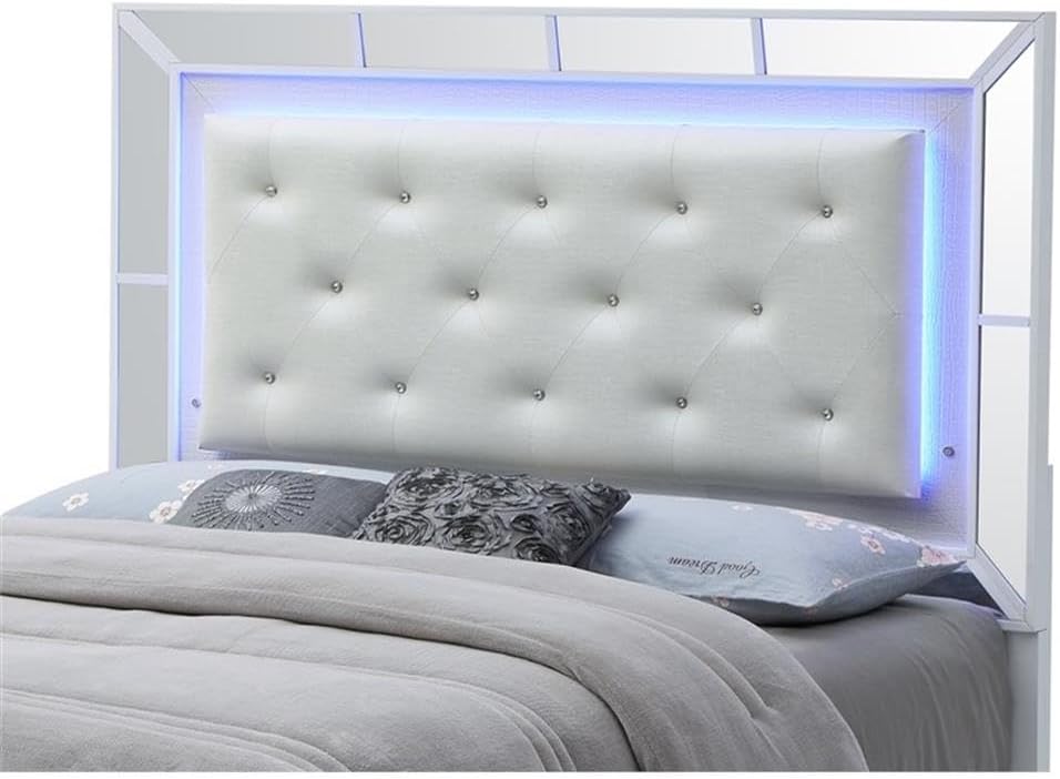 Glory Furniture Hollywood Hills Full Panel Bed in White