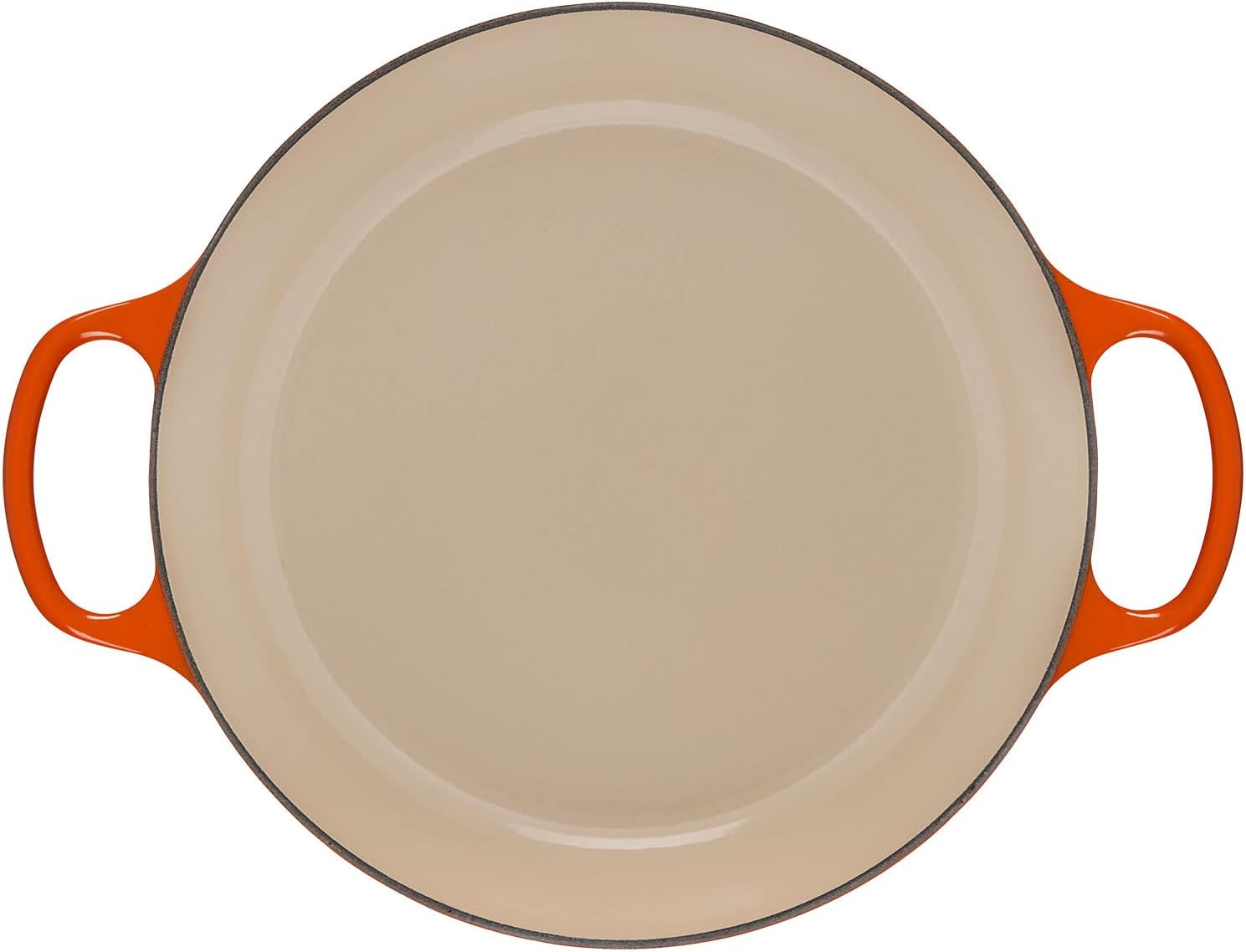 Le Creuset 3 1/2 qt. Signature Cast Iron Braiser Bundle with Magnetic Wooden Trivet - Flame