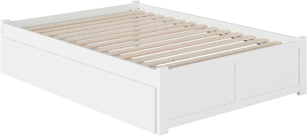 AFI Concord Platform Bed with Footboard & Storage Drawers