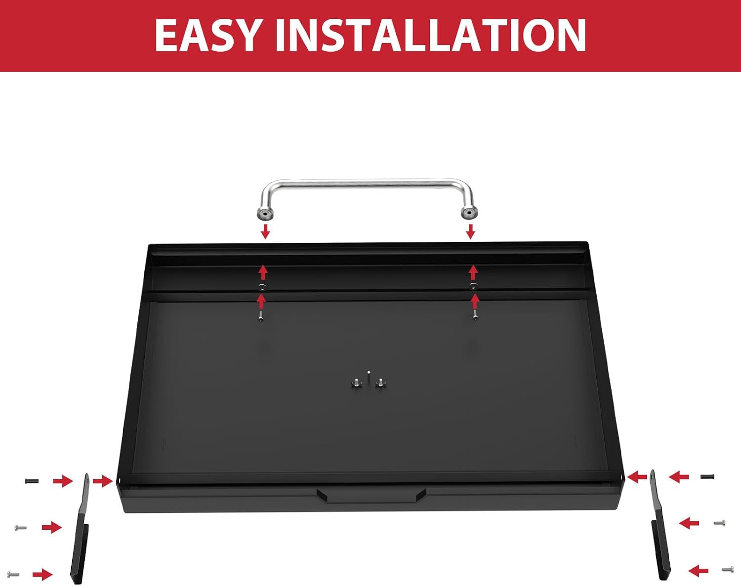 Upgrade Hinged Lid for Blackstone 28 Inch Griddle 1517 1605 1853 1856 1839 2145 Grill, Hard Griddle Cover Replacement for Blackstone 28' Griddle Lid