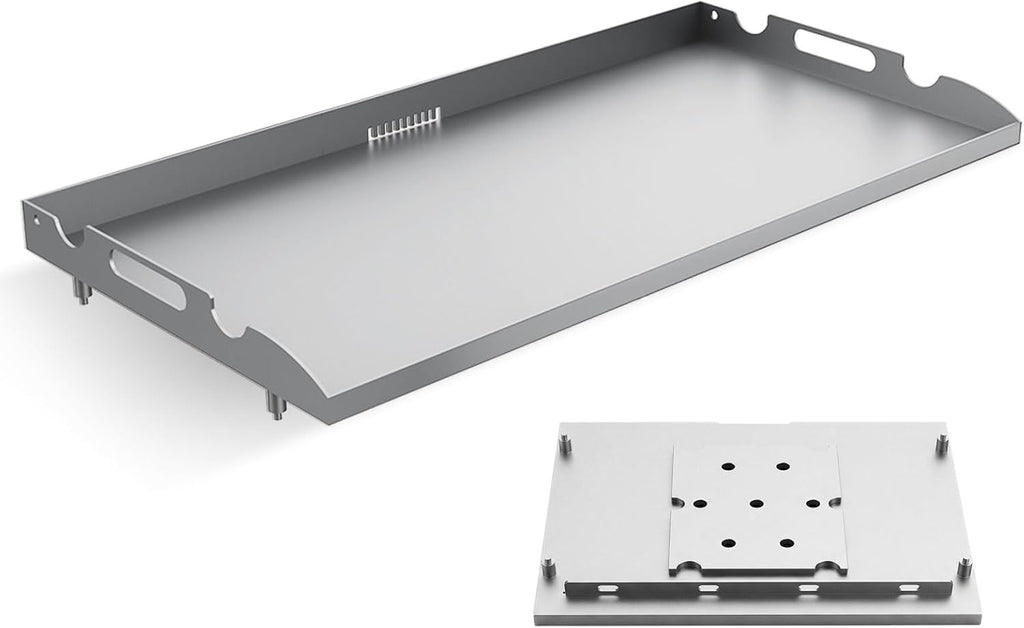 Upgrade Flat Top Griddle Replacement Top for Blackstone 28' Griddles 1517 1803 1924 1883, Steel Griddle Top Replacement for 28 Inch Blackstone with Rear Grease System & Handy Handle