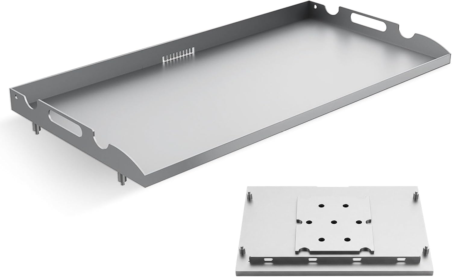 Upgrade Flat Top Griddle Replacement Top for Blackstone 28' Griddles 1517 1803 1924 1883, Steel Griddle Top Replacement for 28 Inch Blackstone with Rear Grease System & Handy Handle