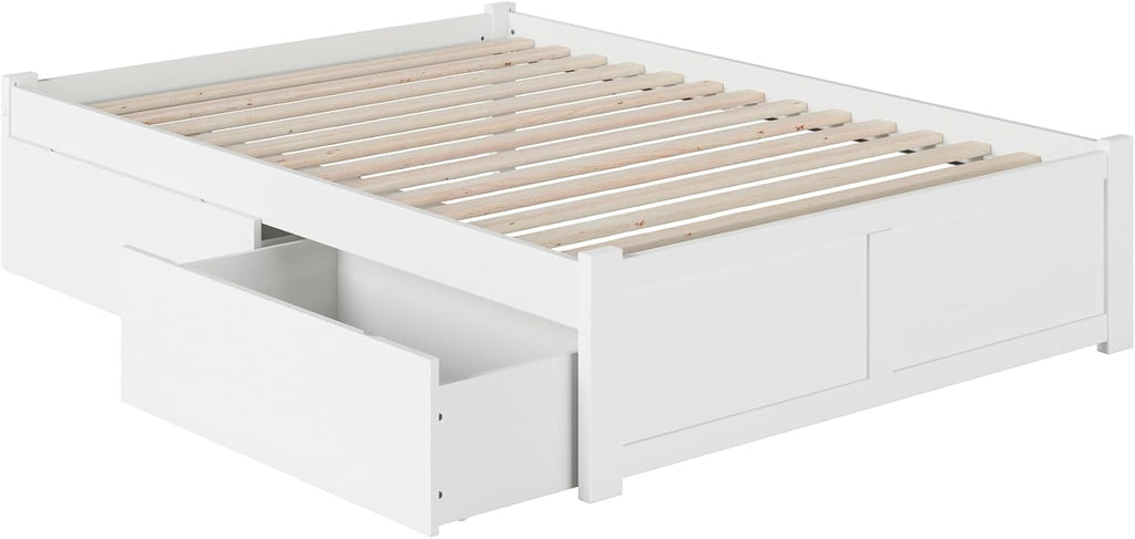 AFI Concord Platform Bed with Footboard & Storage Drawers