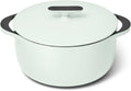 Caraway Enameled Dutch Oven - 6.5 qt Cast Iron Dutch Oven With Lid - 3 Layer Enamel Coating - No Seasoning Required - Compatible With All Stovetops - Oven Safe - No Forever Chemicals - Light Mist
