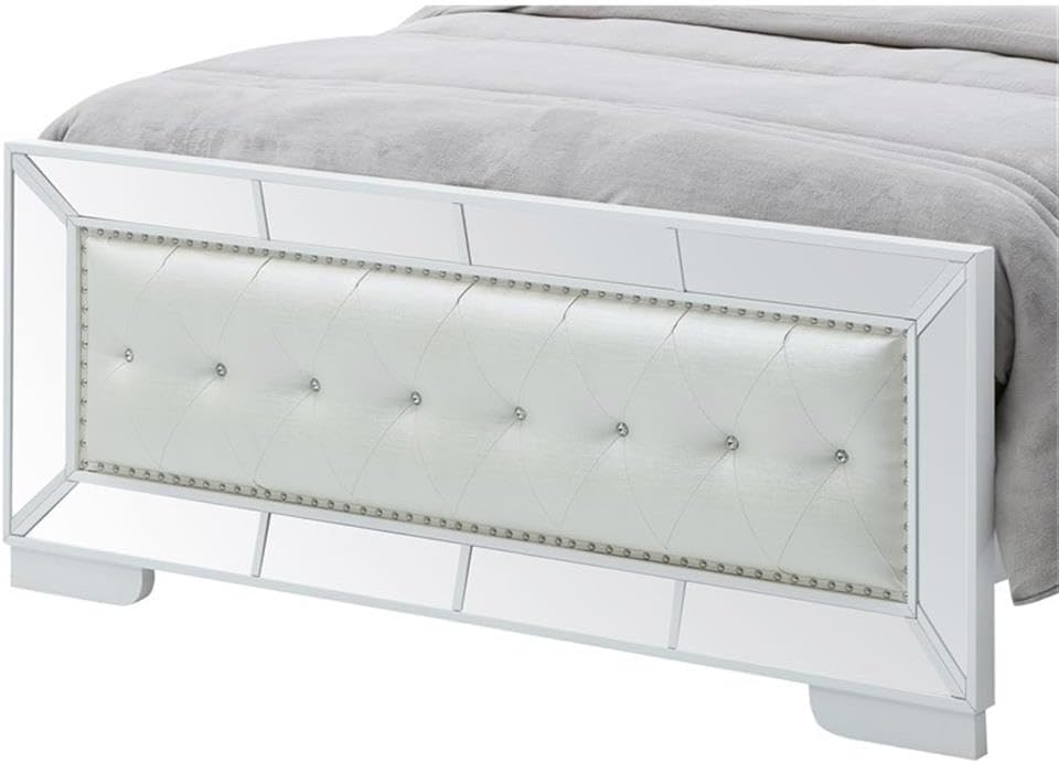 Glory Furniture Hollywood Hills Full Panel Bed in White