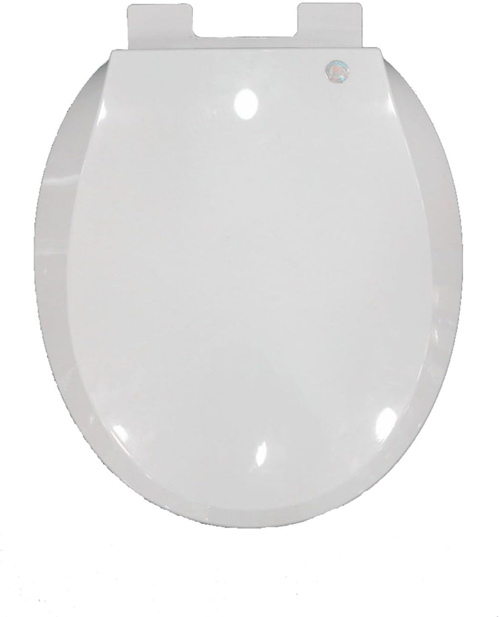 Toilet Seat Toilet Seat Round Soft Close, Open Front Toilet Lid Quiet No Slam, Easy Installation & Release, Pp Material Easy Clean, White
