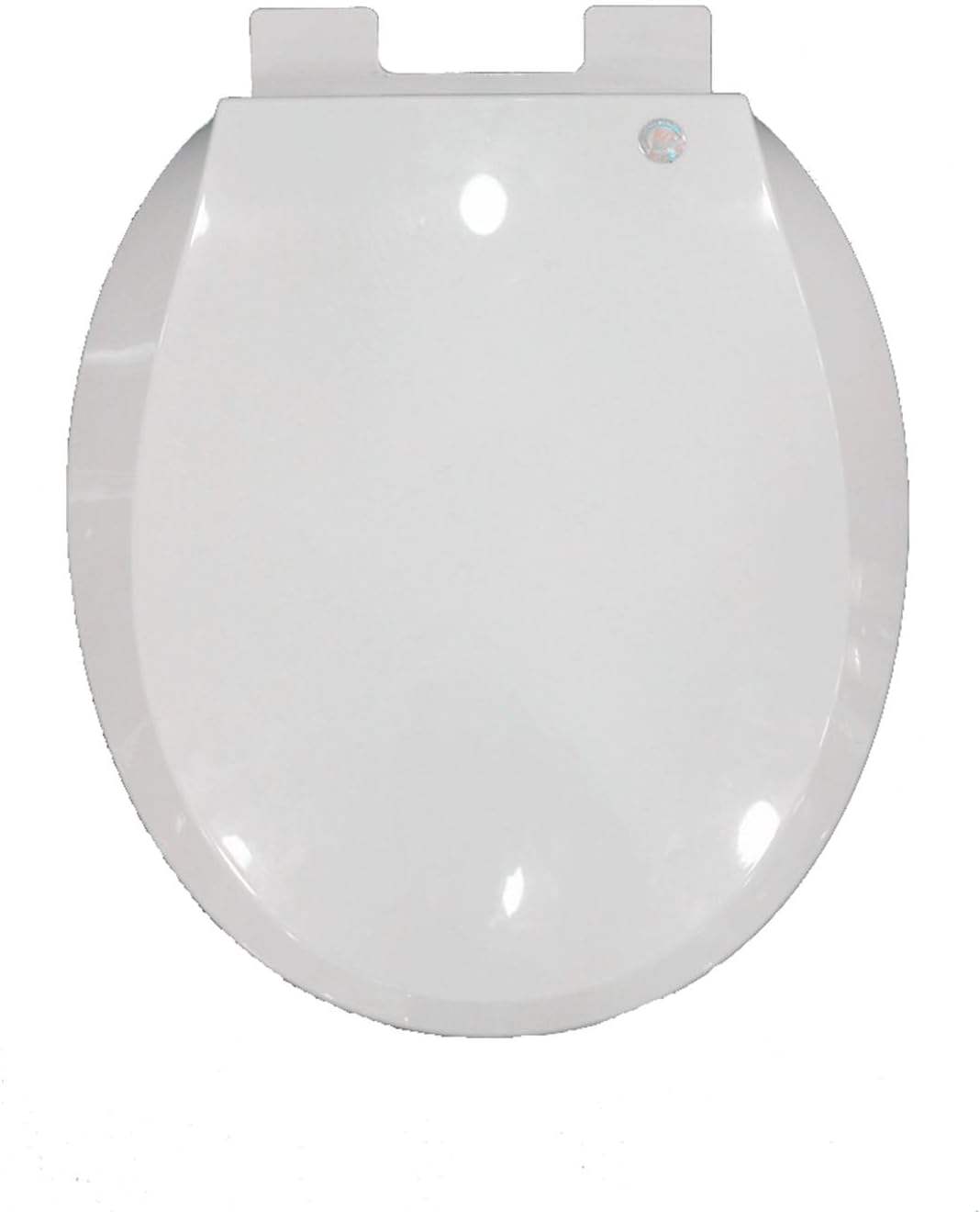 Toilet Seat Toilet Seat Round Soft Close, Open Front Toilet Lid Quiet No Slam, Easy Installation & Release, Pp Material Easy Clean, White