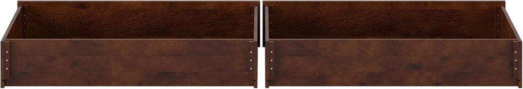 AFI, Mid-Century Modern Under Bed Storage Drawers, Queen/King/Twin XL, Walnut