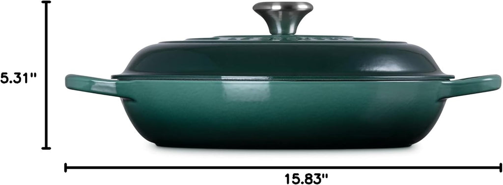 Le Creuset Enameled Cast Iron Signature Braiser, 3.5 qt., Artichaut