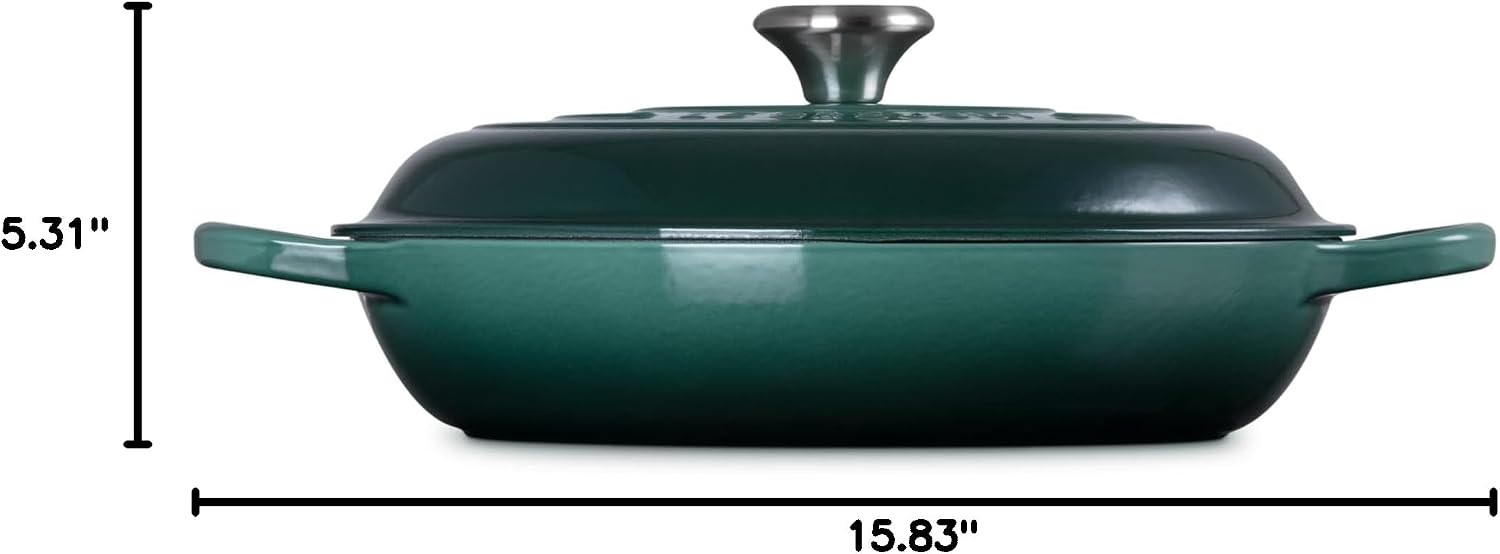 Le Creuset Enameled Cast Iron Signature Braiser, 3.5 qt., Artichaut