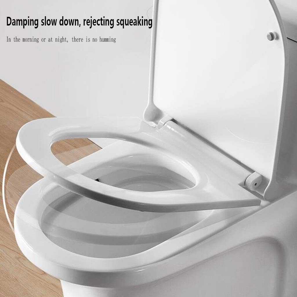 Toilet lid-Slim Zero-Non Electric Bidet Seat for Toilet, Dual Nozzle, Nightlight, White (Size : U Type) (U Type)