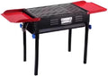 Portable Barbecue Grill with Side Table Outdoor Folding BBQ Grill and Griddle Combo Stainless Steel Charcoal Grill for Camping Picnic Patio
