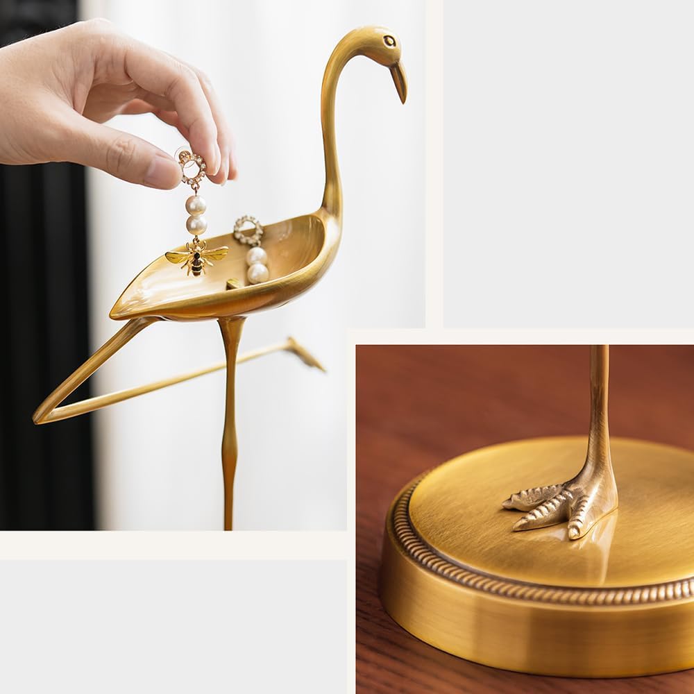 Brass Gold Freestanding Hand Towel Holder for Bathroom Countertop, Decorative Kitchen Towel Holder Stand (B)
