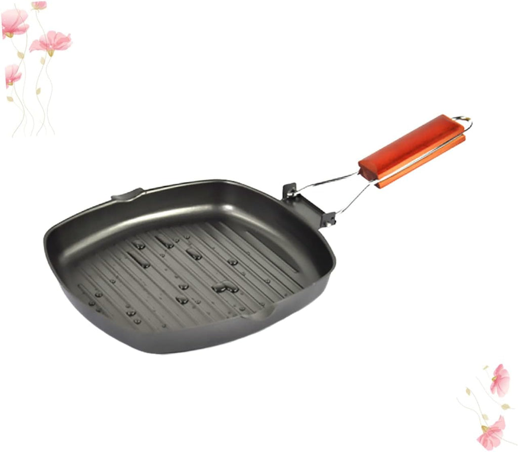 BBQ Grills Pancake Skillet Stove Burner Pans Nonstick Frying Pans BBQ Griddle Grilling Pan Grill Pancake Griddle Square Pot Chic Steak Frying Pan Fashion Frying Pan Bakeware Black Wok