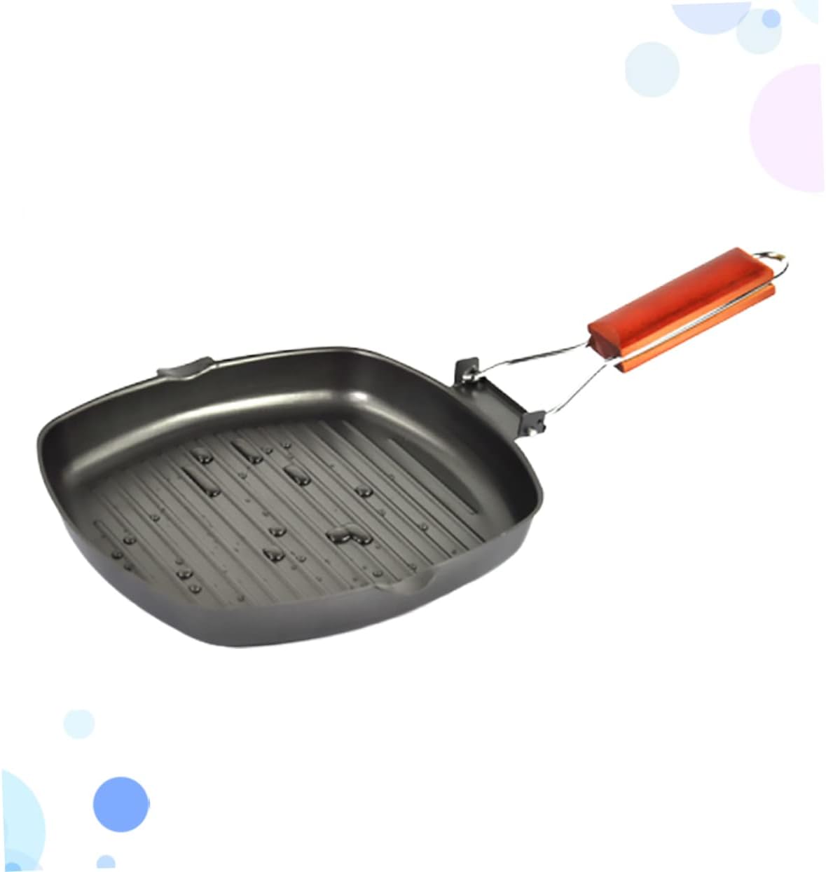 BBQ Grills Pancake Skillet Stove Burner Pans Nonstick Frying Pans BBQ Griddle Grilling Pan Grill Pancake Griddle Square Pot Chic Steak Frying Pan Fashion Frying Pan Bakeware Black Wok